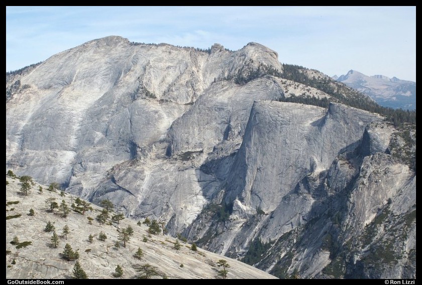 Clouds Rest and Quarter Domes viewed from North Dome, Yosemite National Park, California