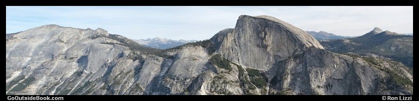 Panorama from North Dome, Yosemite National Park, California