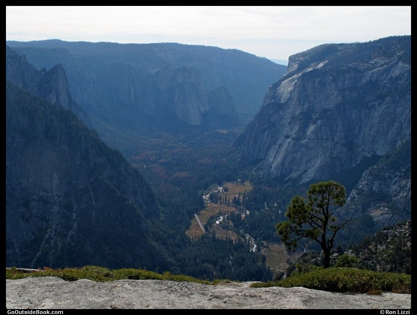 Yosemite Valley viewed from North Dome, Yosemite National Park, California