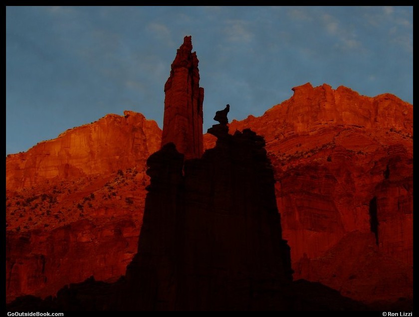 King Fisher and Ancient Art - Fisher Towers, Utah