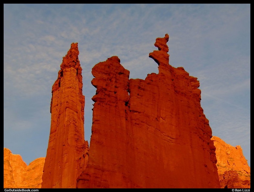 King Fisher and Ancient Art - Fisher Towers, Utah