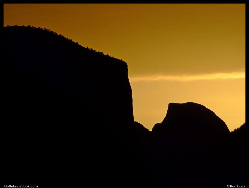 Half Dome viewed from Wawona Road at sunrise, Yosemite National Park, California