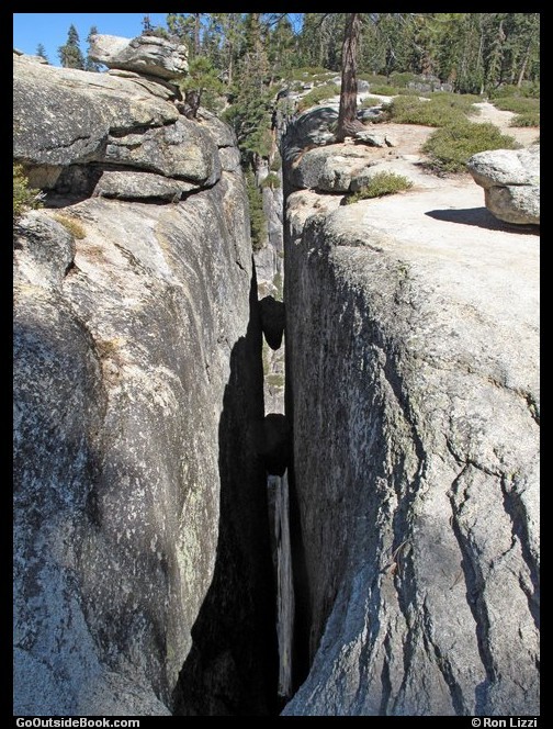 Fissure near Taft Point, Yosemite National Park, California